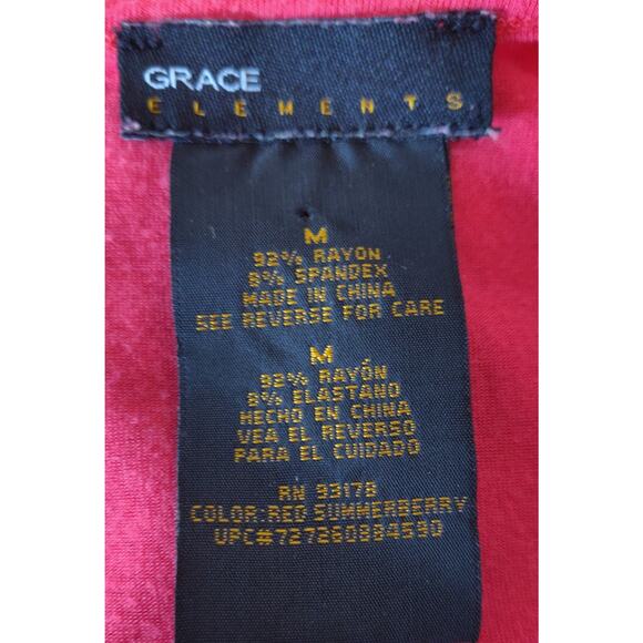 Grace Elements Coral Tank Top MEDIUM Ruching Sleeveless Asymmetrical Flattering - Picture 7 of 12